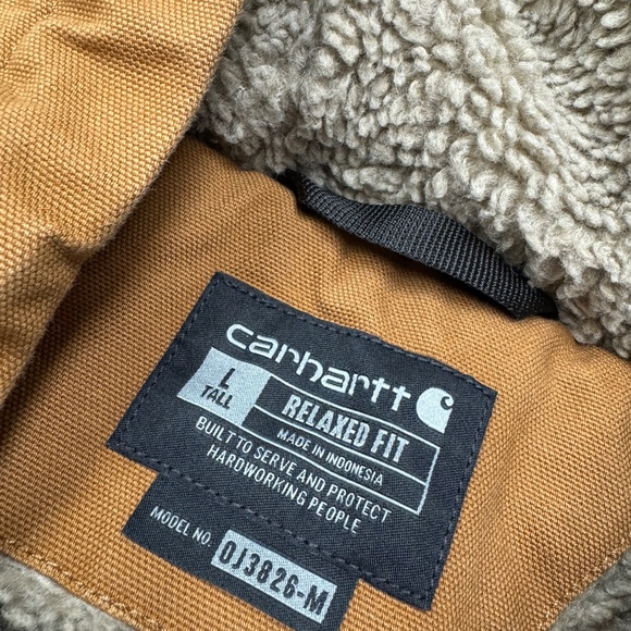 Carhartt Utility Jacket sherpa lined, LARGE TALL Bartlett (Carhartt brown - Picture 2 of 7